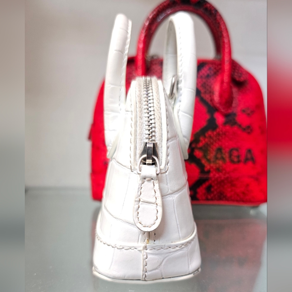 Balenciaga Micro Ville Bag Croc-Embossed Bag - Picture 5 of 13